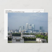 Canary Wharf Ansicht von Greenwich Postcard Postkarte (Vorne/Hinten)