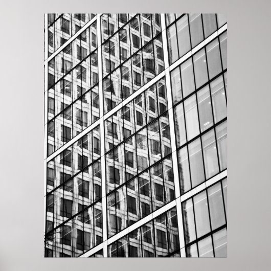 Canary Wharf London Abstrakt Poster (Vorne)