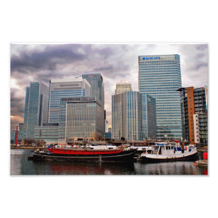 Canary Wharf London Docklands England Fotodruck