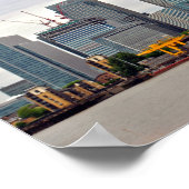 Canary Wharf London Docklands England Poster (Ecke)