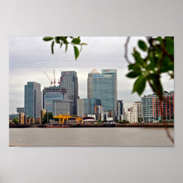 Canary Wharf London Docklands England Poster