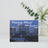 Canary Wharf, London Postcard Postkarte (Stehend Vorderseite)