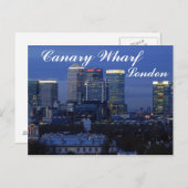 Canary Wharf, London Postcard Postkarte (Vorne/Hinten)