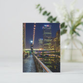 Canary Wharf, London, UK Postkarte (Stehend Vorderseite)