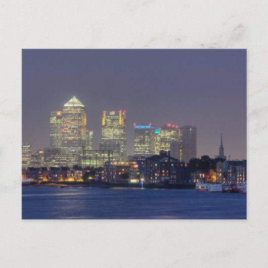 Canary Wharf Postkarte (Vorderseite)