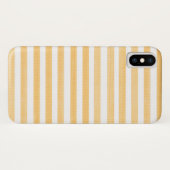 Canary Yellow and Stripe Apple iPhone X Case (Rückseite (Horizontal))