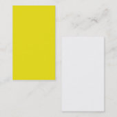 Canary Yellow Bright Fashion Color Trend 2014 Visitenkarte (Vorne/Hinten)