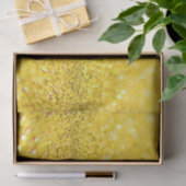 Canary Yellow Glitzer Design Tissue Paper Seidenpapier (Geschenk)