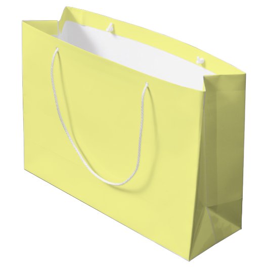 Canary Yellow Große Geschenktüte (Rückseite Schrägansicht)