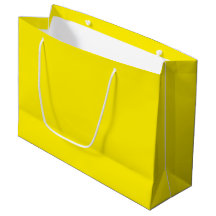 Canary Yellow Large Gift Bag - glänzend