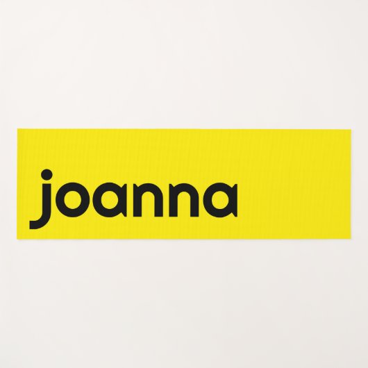 Canary Yellow Modern Name | Stilvoll einfach Yogamatte (Vorderseite (Horizontal))