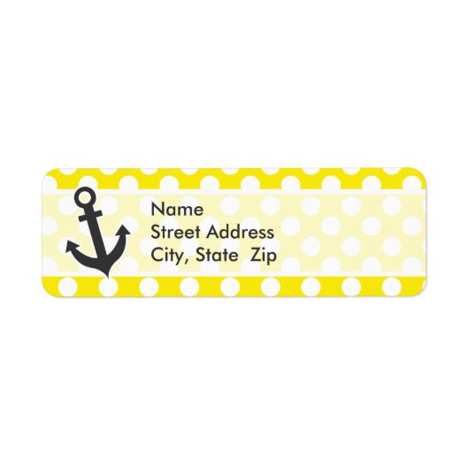 Canary Yellow Polka Dots; Anker (Vorne)