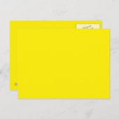 Canary Yellow Postkarte (Vorne/Hinten)