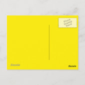 Canary Yellow Postkarte (Rückseite)