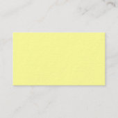 Canary Yellow Premium Business Card Visitenkarte (Vorderseite)