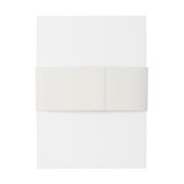 Canary Yellow Romantic Freesia  Floral Wedding Einladungsbanderole (Rückseitenbeispiel)