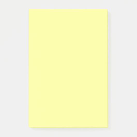 Canary Yellow Simple 4" x 6" Post-it Klebezettel (Vorderseite)