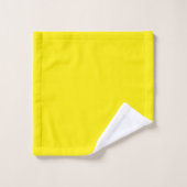 Canary Yellow Solid Color Badhandtuch Set (Waschlappen)