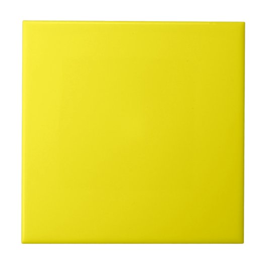 Canary Yellow Solid Color Fliese (Vorderseite)