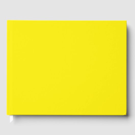 Canary Yellow Solid Color Gästebuch (Vorderseite)