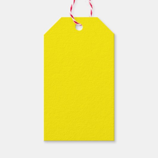 Canary Yellow Solid Color Geschenkanhänger (Vorderseite)