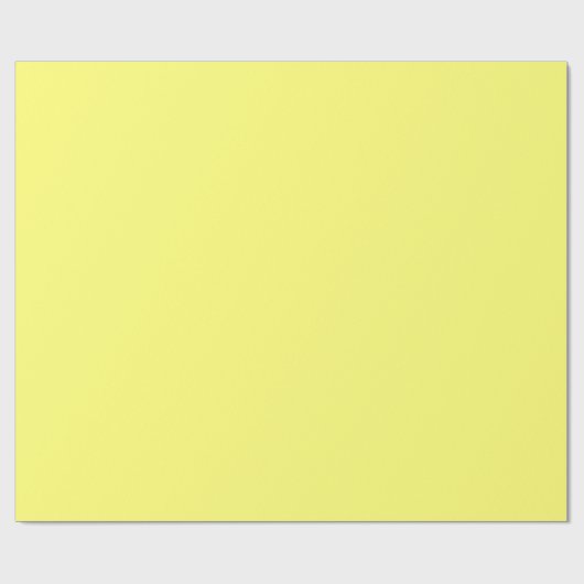 Canary Yellow Solid Color Geschenkpapier (Flach)