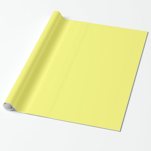 Canary Yellow Solid Color Geschenkpapier (Ungerollt)