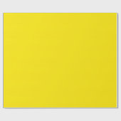 Canary Yellow Solid Color Geschenkpapier (Flach)