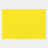 Canary Yellow Solid Color Geschenkpapier Set (Vorderseite 3)