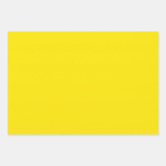 Canary Yellow Solid Color Geschenkpapier Set (Vorderseite)