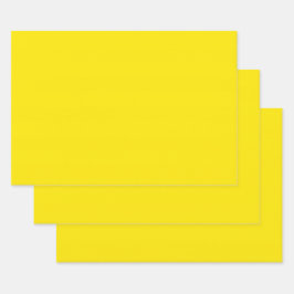 Canary Yellow Solid Color Geschenkpapier Set