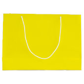 Canary Yellow Solid Color Große Geschenktüte (Rückseite)