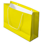 Canary Yellow Solid Color Große Geschenktüte (Vorderseite Schrägansicht)