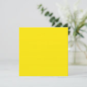 Canary Yellow Solid Color Karte (Stehend Vorderseite)