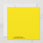 Canary Yellow Solid Color Karte (Rückseite)
