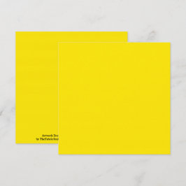 Canary Yellow Solid Color Karte