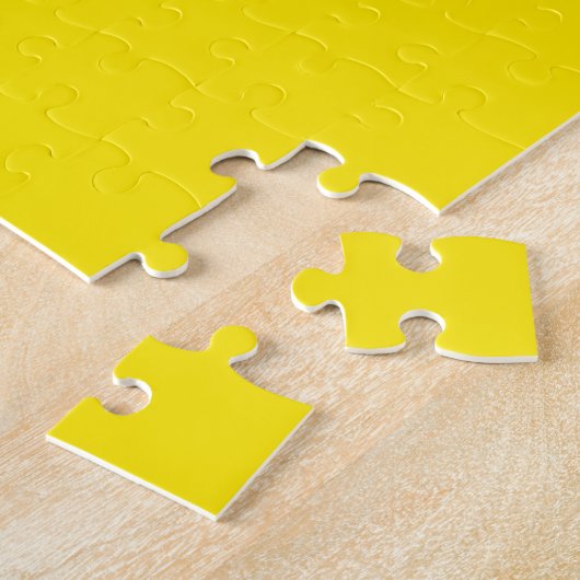 Canary Yellow Solid Color Puzzle (Seite)