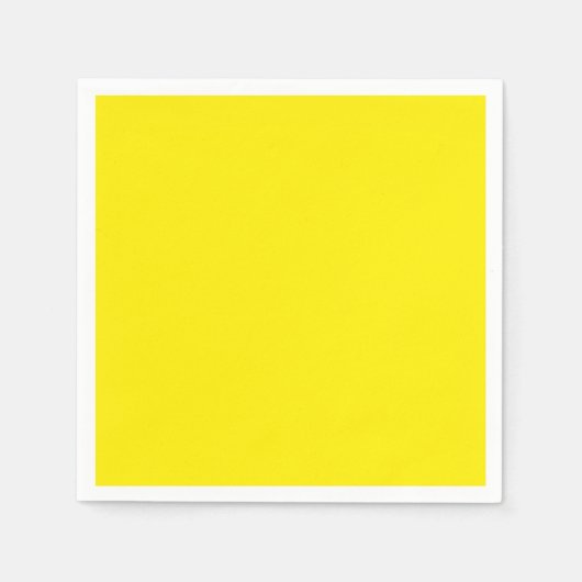 Canary Yellow Solid Color Serviette (Vorderseite)