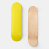 Canary Yellow Solid Color Skateboard (Vorderseite)