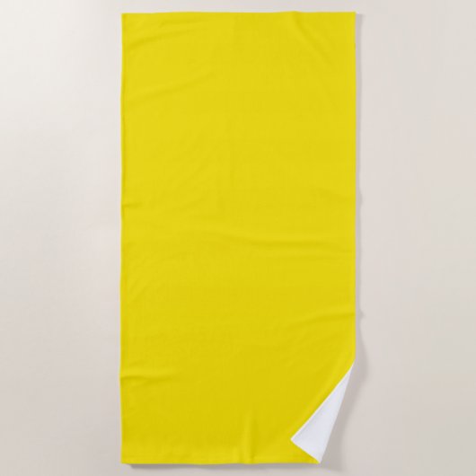 Canary Yellow Solid Color Strandtuch (Vorderseite)