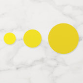 Canary Yellow to Pineapine Green Gradient Table Konfetti (Vorderseiten)