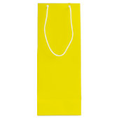 Canary Yellow Wine Gift Bag Geschenktüte Für Weinflaschen (Rückseite)