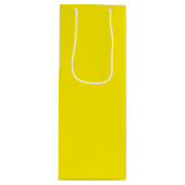 Canary Yellow Wine Gift Bag Geschenktüte Für Weinflaschen (Vorderseite)