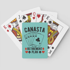Canasta ist mein Rentenplan Spielkarten
