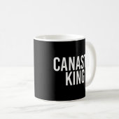 Canasta King Funny Canasta Card Games-Player Idee Kaffeetasse (VorderseiteRechts)