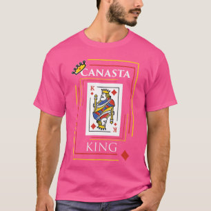 Canasta King Kartenspiel eams Spieler Canasta retr T-Shirt