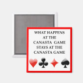 CANASTA MAGNET (Vorderseite/Rückseite)