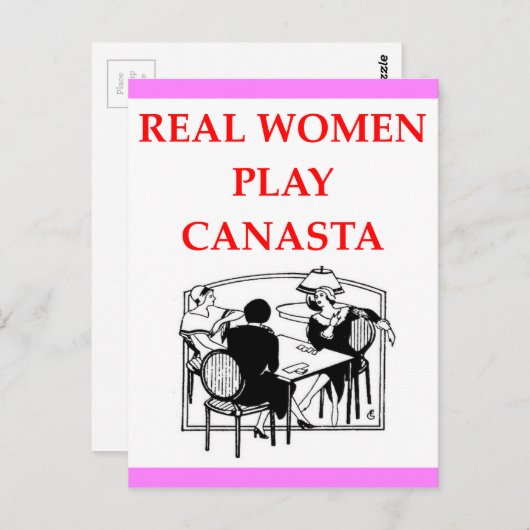 CANASTA POSTKARTE (Vorne/Hinten)