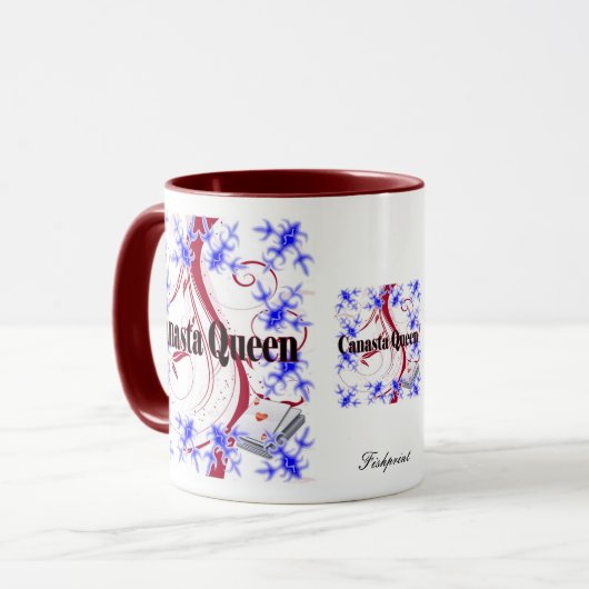 Canasta Queen 4 Tasse (Vorderseite Links)