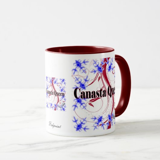 Canasta Queen 4 Tasse (VorderseiteRechts)